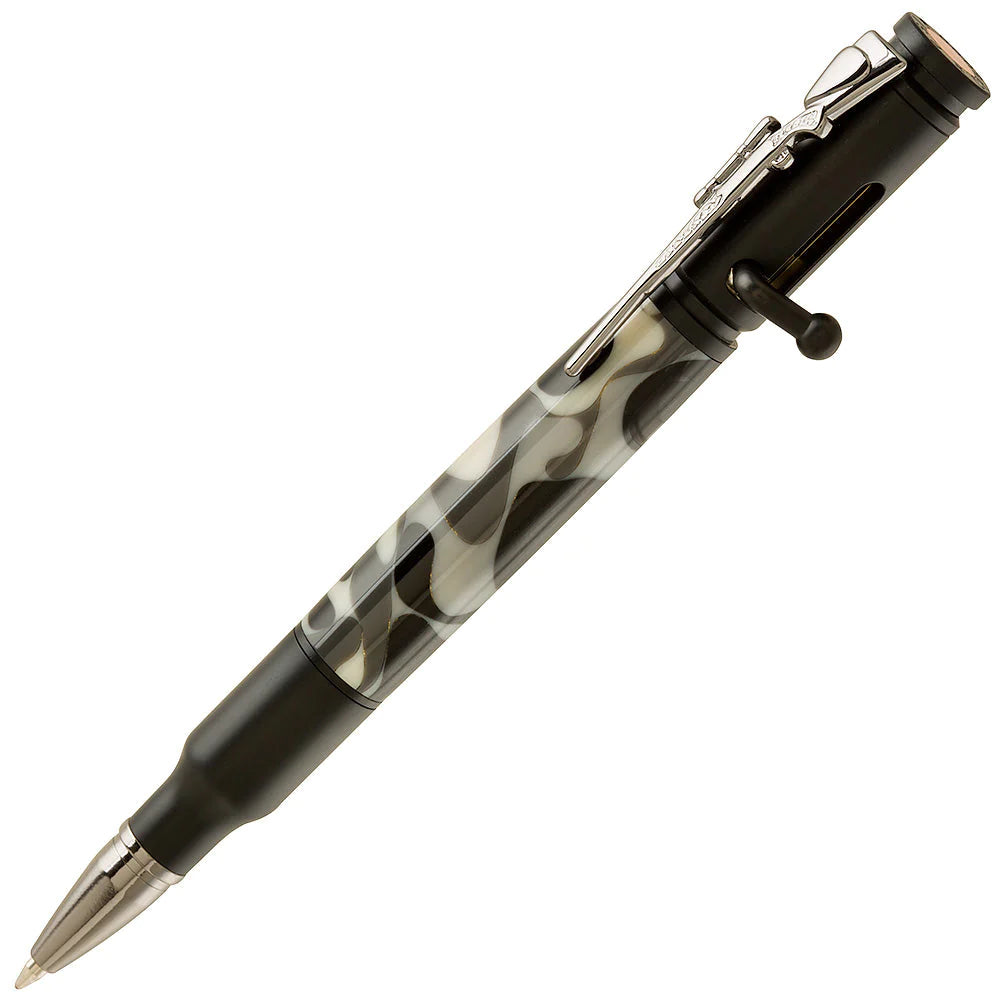 Black Enamel Bolt Action Pen